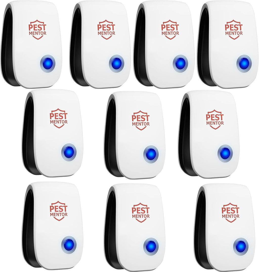 Ultrasonic Pest Control Repeller 10 Packs, Electronic Pest Repellent, Insect Repeller for Bugs, Mouse, Mosquito
