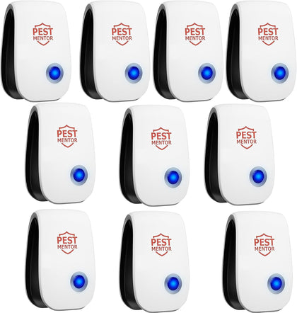 Ultrasonic Pest Control Repeller 10 Packs, Electronic Pest Repellent, Insect Repeller for Bugs, Mouse, Mosquito