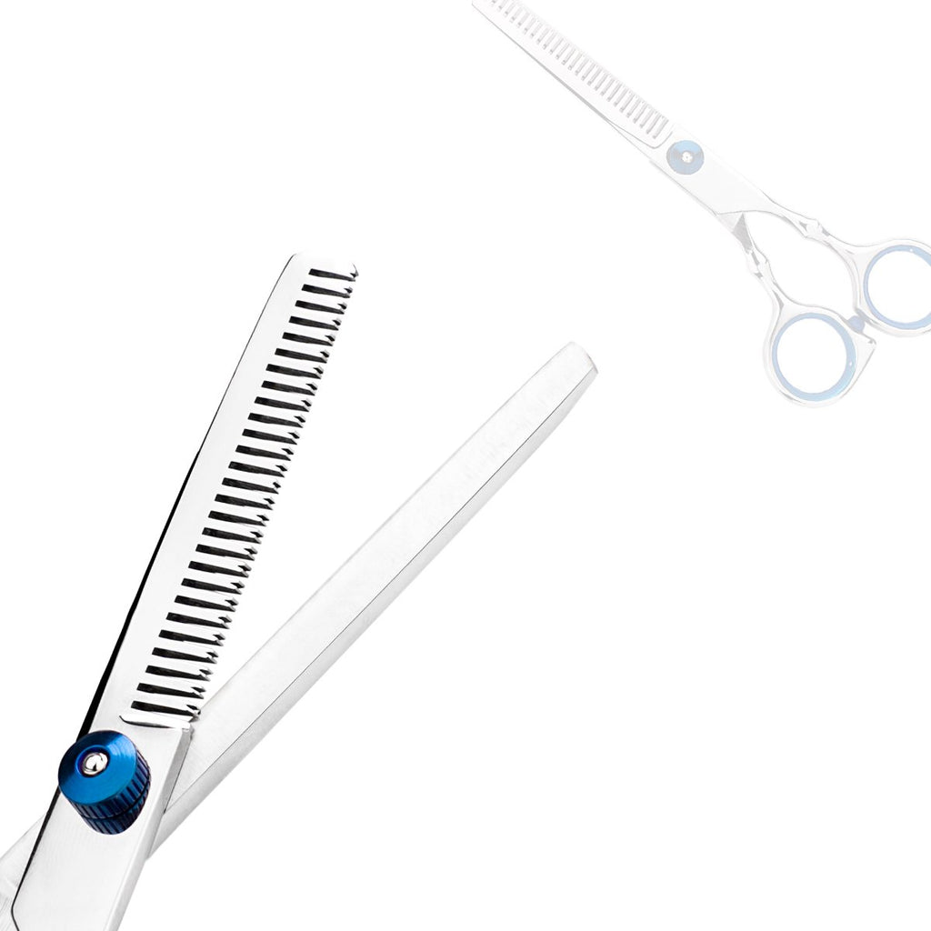 Professional Home Hair Cutting Kit Home Haircutting Scissors Barber Salon Home Thinning Shears Kit with Comb and Case