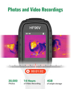 HF96V Thermal Camera with Visual Camera & Laser Pointer, Intelligent Scene Detection, 240 * 240 Super Resolution