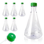 2000ml Erlenmeyer Flask, Sterile, Vent Cap, Flat Bottom, PC, 6Pcs
