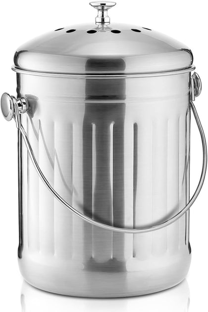 Compost Bin 1 Gallon - Countertop Compost Pail