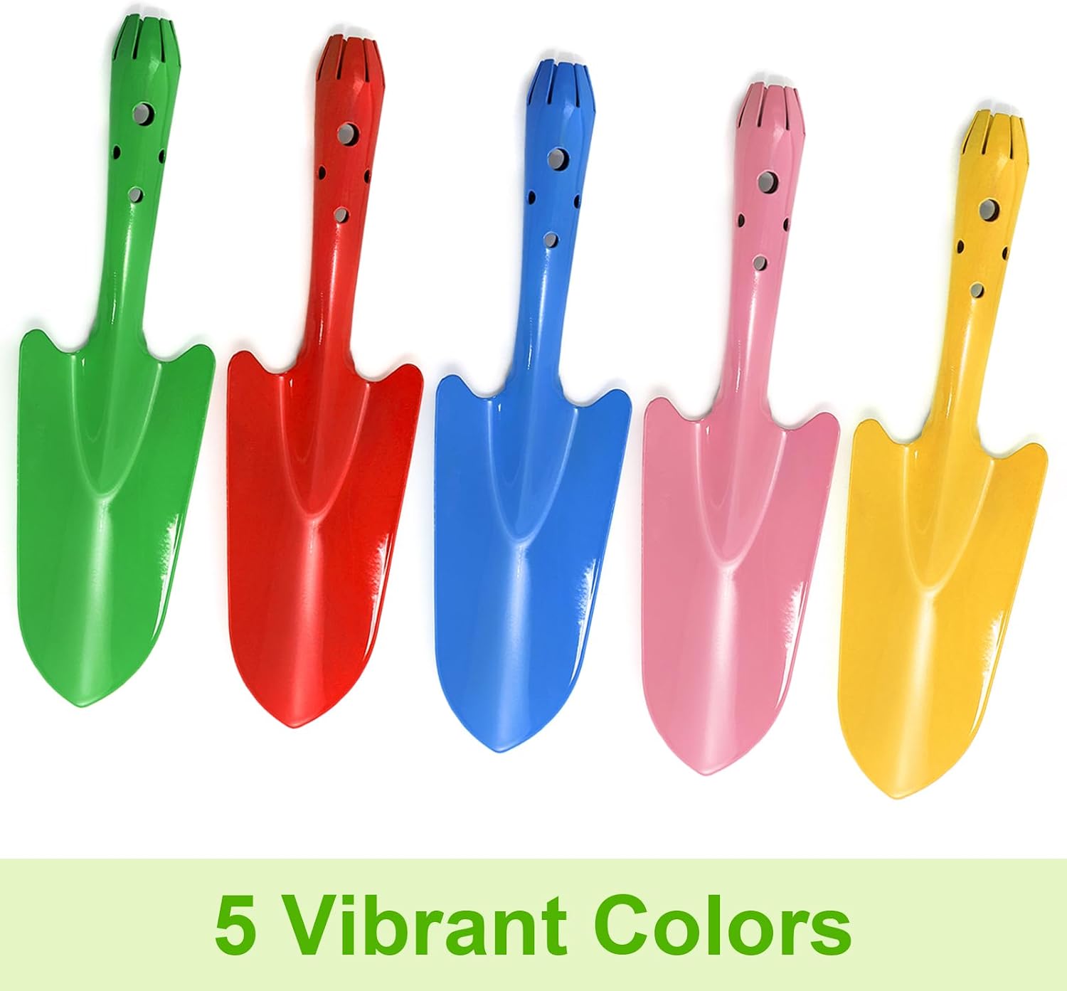 10 Pack Colorful Metal Hand Shovels, Garden Trowel Set Small Gardening Hand Tools for Soil Planting Digging