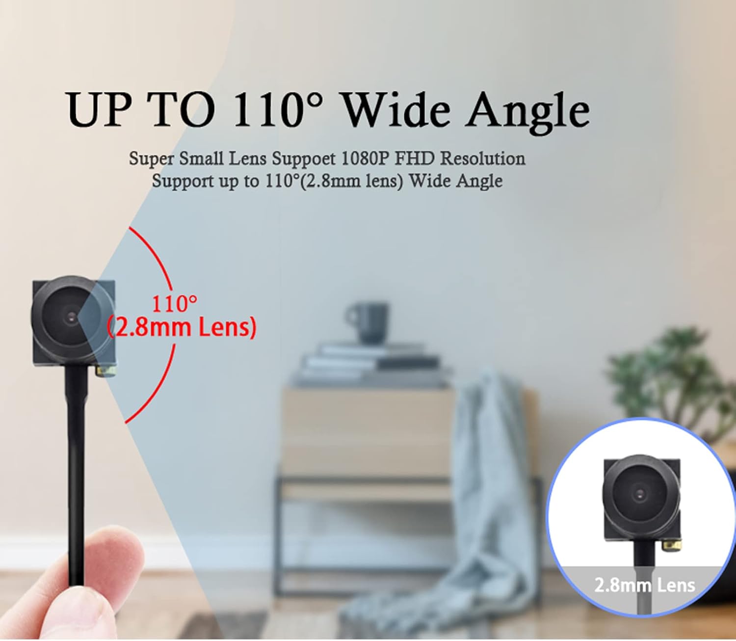 1080P Webcams Eye Contact Computer Camera Center Cam with Microphone 120°Wide-Angle Mini USB Cameras Webcam for
