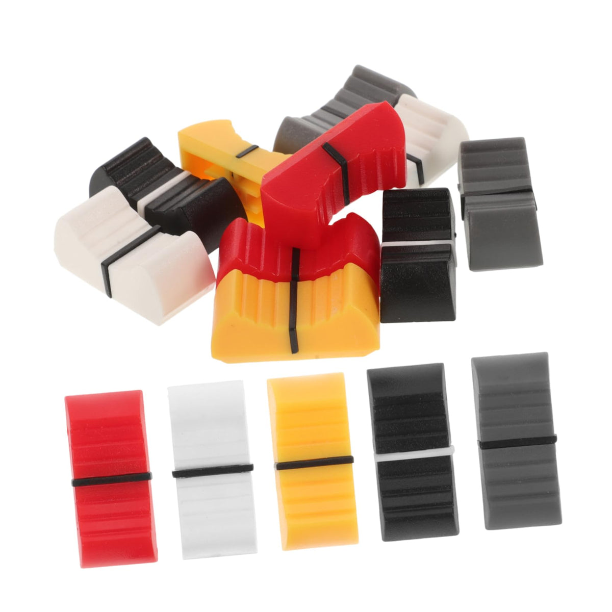 50pcs Fader Caps Replacement Knobs for Console Mixer 4mm Hole
