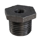 Supply Giant CNCV0565 3/4" x 1/2" Black Malleable Iron Bushing Fitting with Hexagonal Head