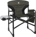 Lightweight Aluminum Director Camping Chair, 350 lb Capacity | 19" Joint-Friendly Seat for Easy Standing with Side