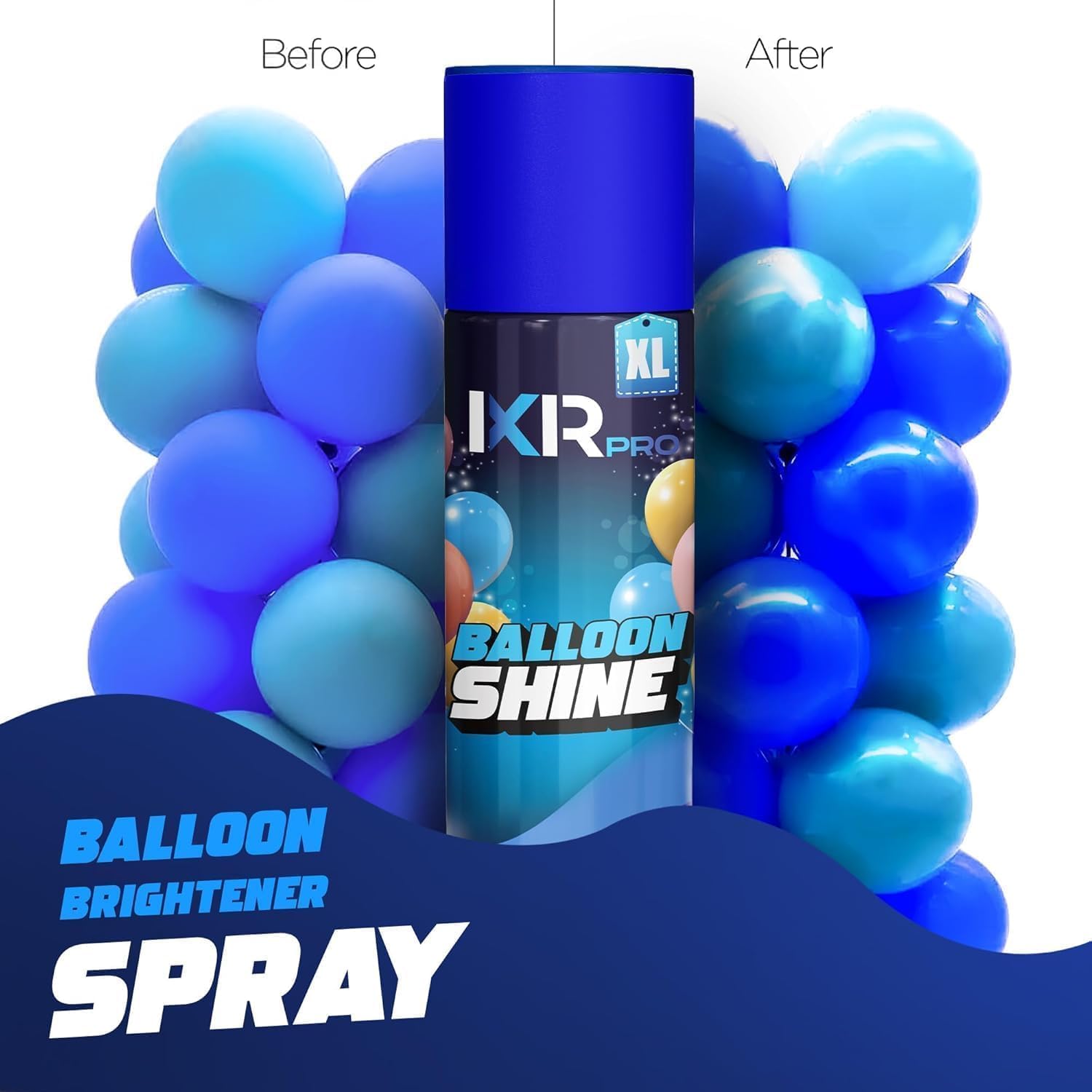 Balloon Shine Spray (16.9 oz) No Need Towel or Gloves, Instant High Shine Gloss Brite Balloons for Party Decoration