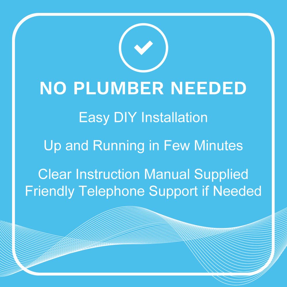 Inductive No Salt Water Softener Alternative | Electronic Water Descaler for Whole House | Reduces Limescale |