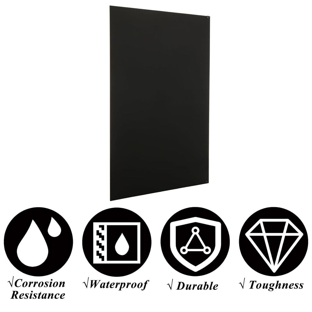 3 Pcs Anodized Aluminum Sheets Metal, 12 x 8 inch Metal Plates Engraving Blanks, 1 mm Thin Black Aluminum Plates