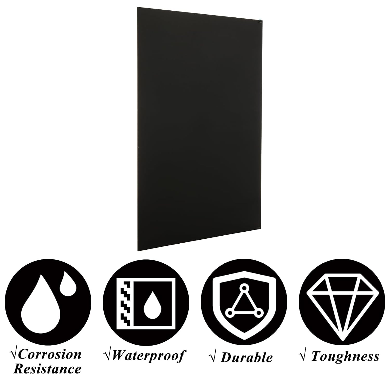 3 Pcs Anodized Aluminum Sheets Metal, 12 x 8 inch Metal Plates Engraving Blanks, 1 mm Thin Black Aluminum Plates
