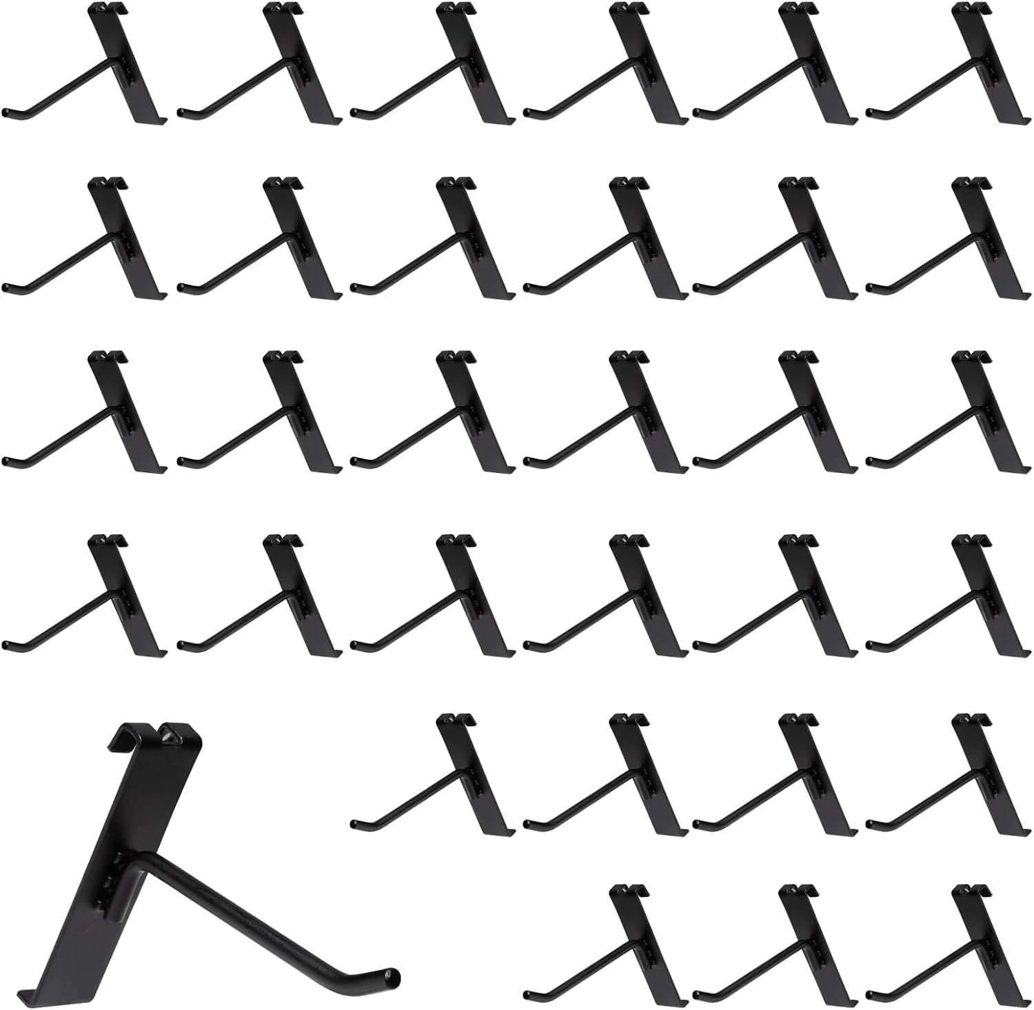 4 Inch Gridwall Hooks, Grid Panel Hanging Hooks for Retail, Home, and Workspace Organization, Displays, and Storage