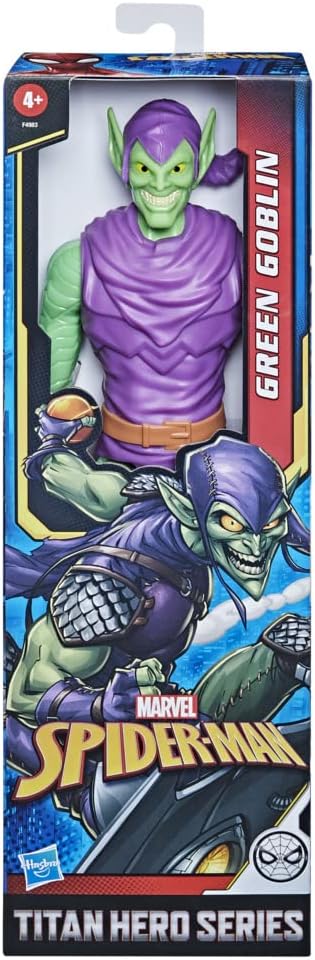 Titan Hero Series Green Goblin Toy 12-Inch-Scale Collectible Action Figure, Kids Ages 4 and Up