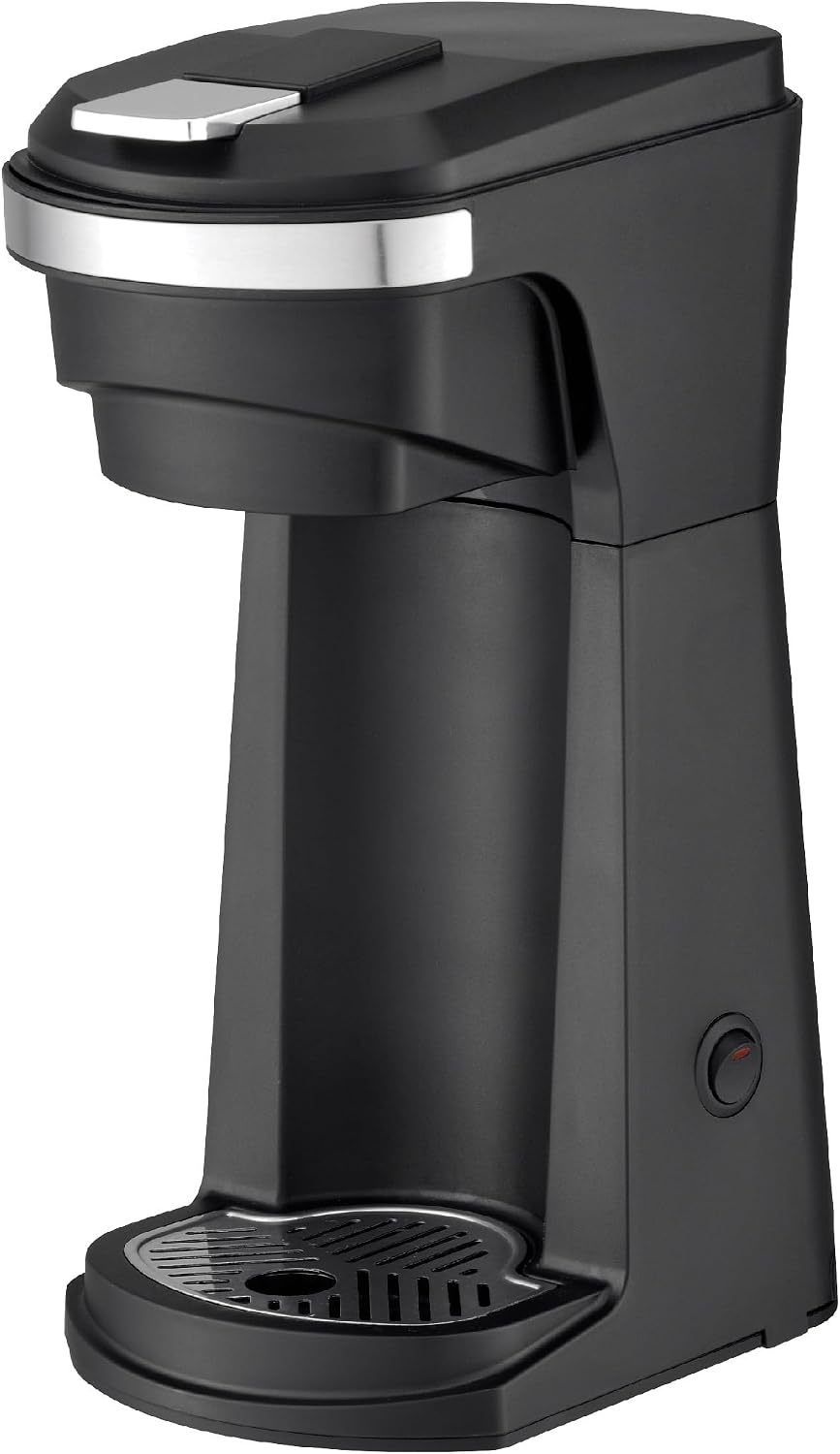 Newhouse Single Serve Coffee Maker compatible with K-cups Water Reservoir, Versatile Ground Coffee & K-Cup