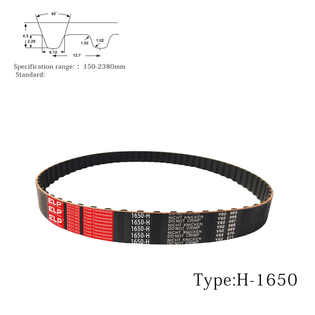 EASYLING Power 1650H150 Endless Rubber Trapezoidal Timing Belt