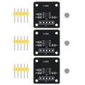UMLIFE 3PCS MT6701 Magnetic Encoder Magnetic Induction Angle Measurement Sensor Module 14bit High Precision Replacement AS5600
