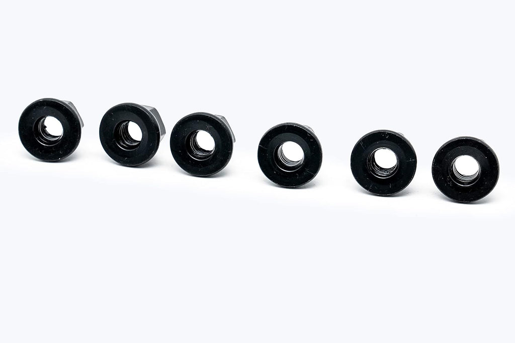 6PC Set Steel Flanged Nut (1/2-13)