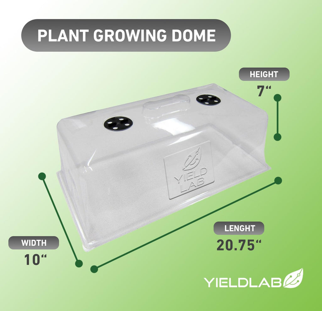 7 Inch Clone Dome - 5 Pack Humidity Vented Domes - Plant Growing | Heavy Duty Plant Growing Propagation Domes With