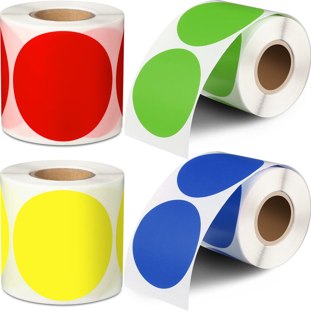 1000 Pieces 2 Inch Color Coding Label Dot Stickers