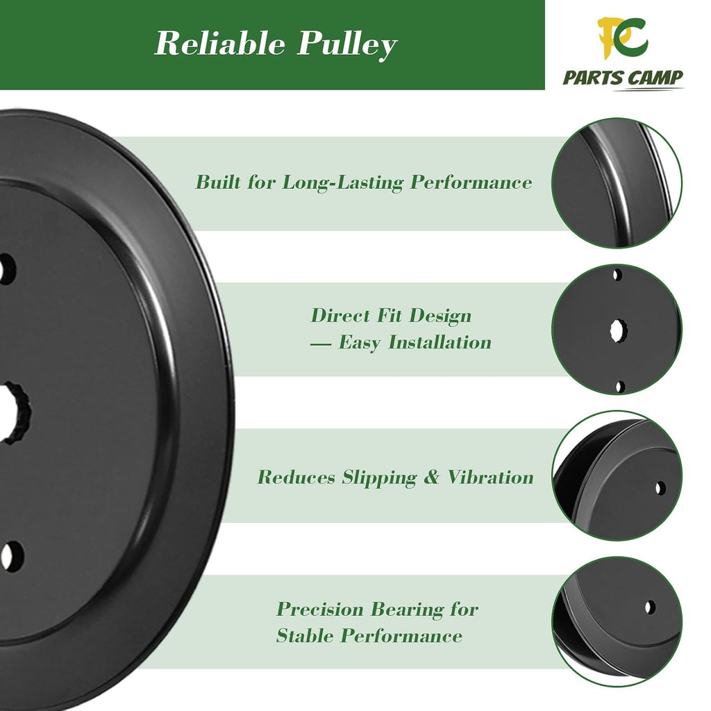Parts Camp (2 Set) 187292 192870 Deck Spindle Assembly with 195945 Pulley