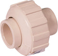 Midline Valve 577T34 CPVC Union Coupling Pipe Fitting 3/4'' Solvent Connections Plastic, Tan, Bone Color
