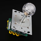 LED Colorful Illuminated Joystick, Games DIY Kit Long Handle Joystick for Gaming Cabinet Button Kit