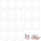 30PCS 4.5x1x5.9inch Clear Gift Box PVC Candy Treat Box Transparent Rectangle Wedding Favor Boxes for Treat Candy