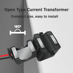 100A Split Core Current Sensor Transformer 2000:1 Ratio AC Current Transformer Coil, Mini Split-CT for Energy Meter