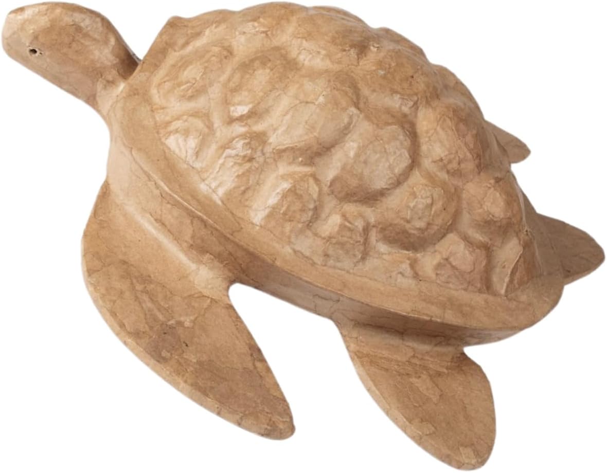 Natural Brown Paper Turtle Biodegradable Cremation Urn for Ashes, Earth Friendly Urn for Ground or Sea Burial, Eco