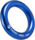 Aluminum Rappel Ring, Climb Perfect Tension Aluminum Alloy O-Ring, 23KN Rappel Rings for Rock Climbing Arborist and
