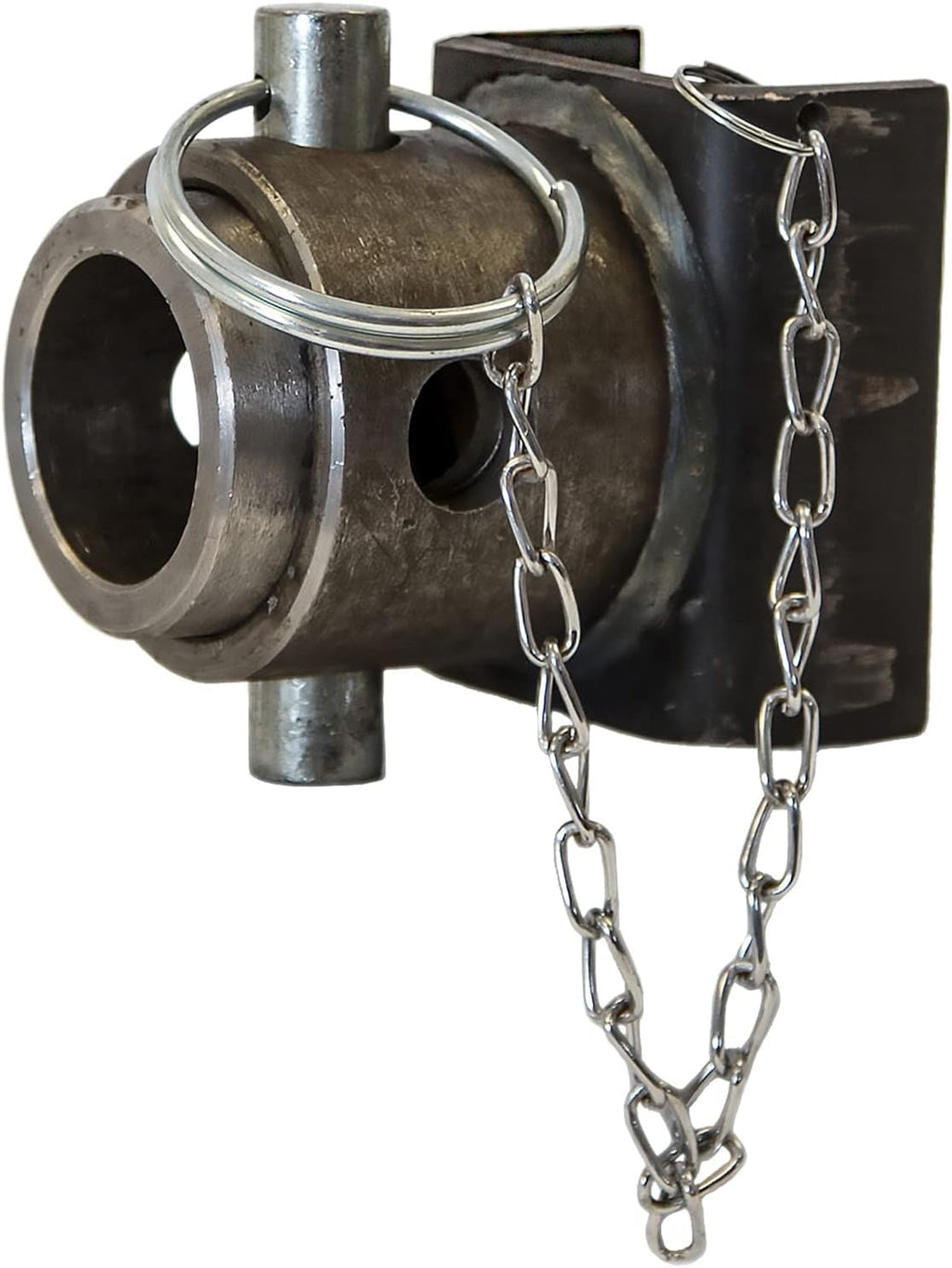 Buyers Products 3005528 Replacement Swivel Jack Mount, Weld On Trailer A Frame Jack Mount Kit with Safety Pin Chain