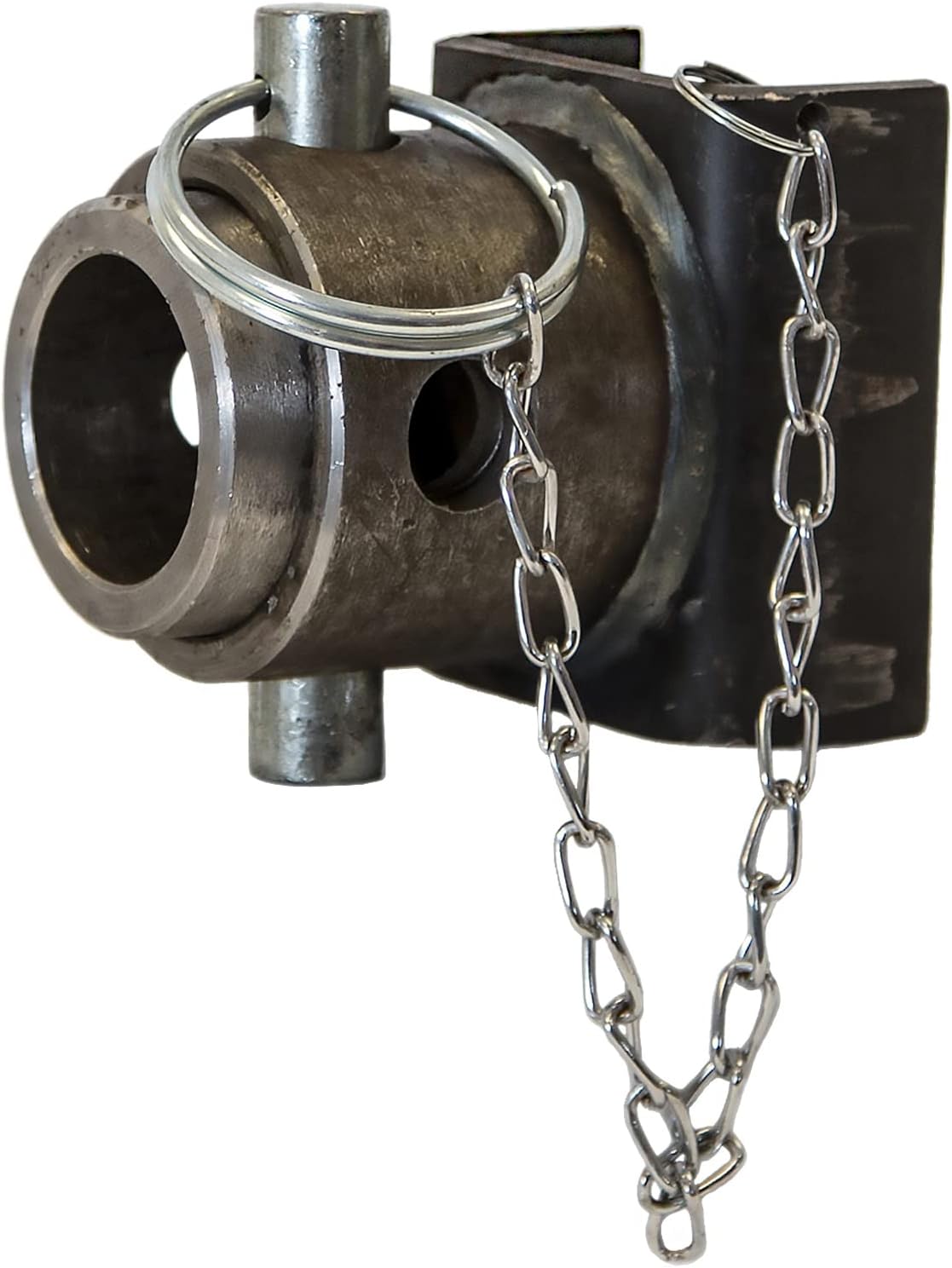 Buyers Products 3005528 Replacement Swivel Jack Mount, Weld On Trailer A Frame Jack Mount Kit with Safety Pin Chain