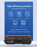 TN336 High Yield Toner Cartridges Set 4-Pack Compatible for Brother TN336