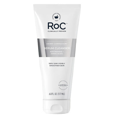 Derm Correxion Serum Facial Cleanser with Niacinamide and Amino Acids for Anti-Aging & Fine Lines, Makeup Remover, 6