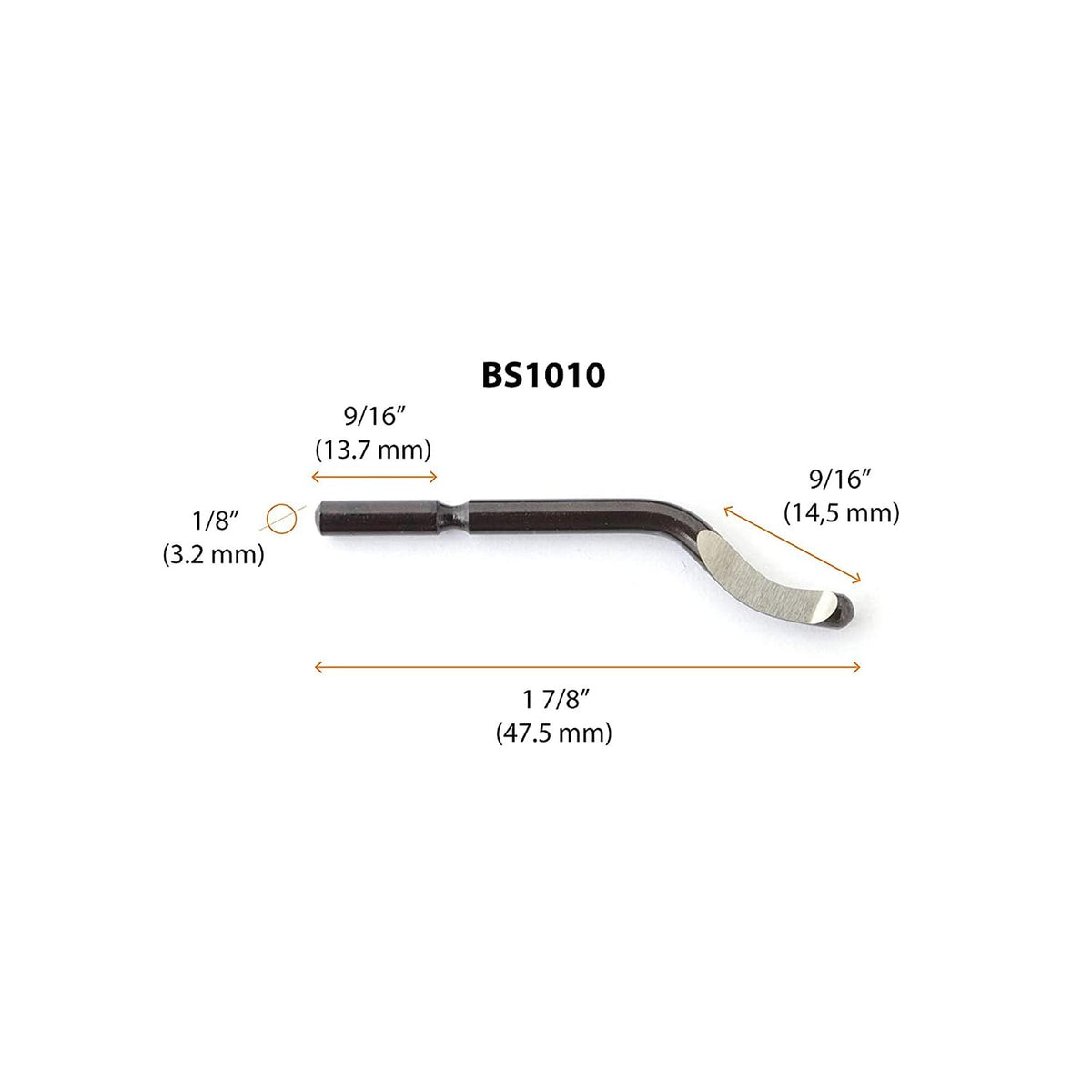 AFA Tooling BS1010 Deburring Blades, 10-Pack M2 HSS, HRC 62-64