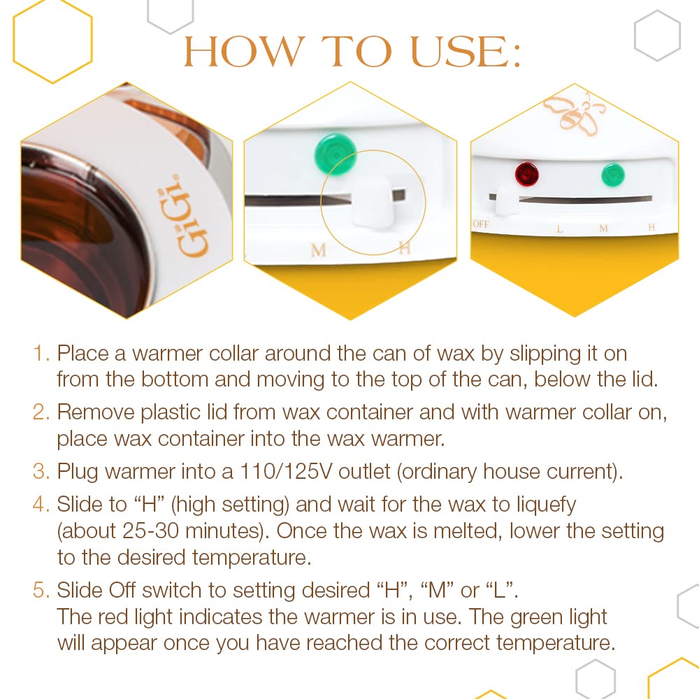 Hair Removal Wax Warmer, Multi-Purpose Warmer with Adjustable Temperature Control, for 14 oz. Wax Can
