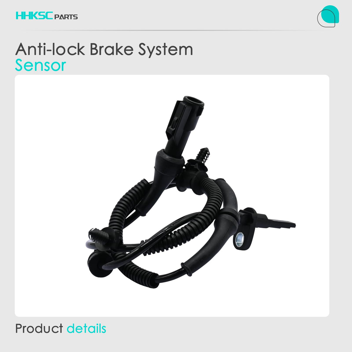 HHKSC 2pcs Rear Left and Right ABS Wheel Speed Sensor ALS1882