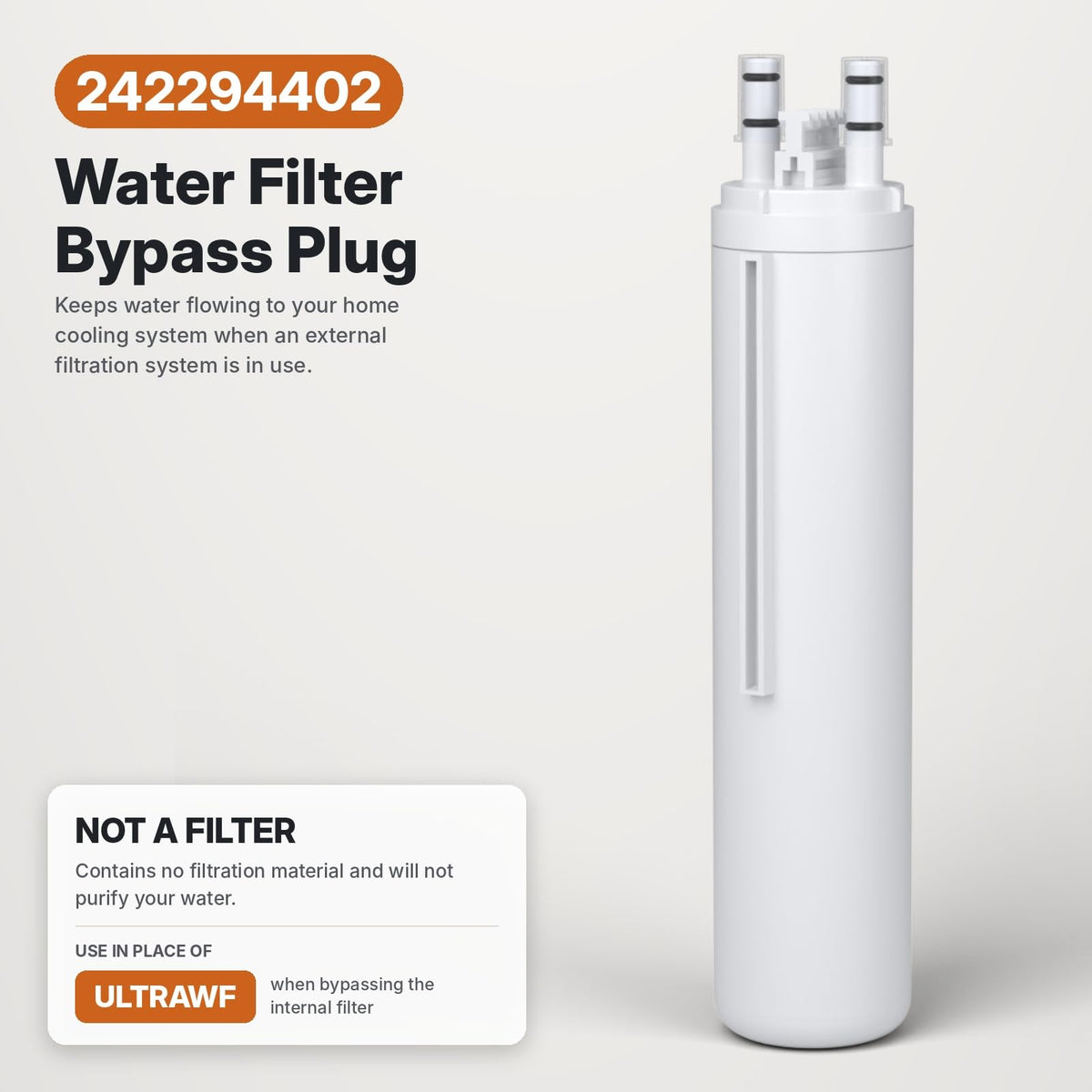 242294402 Water Filter Bypass Plug Replacement for Frigidaire 242294402