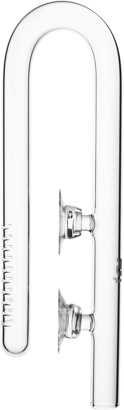 Aquarium Glass Lily Pipe for Fish Tank Canister Filter,Unique Outflow Surface Skimmer.Ideal for Shallow Fish Tank