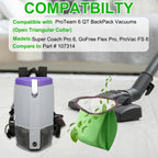 5 Pack 107314 Backpack Vacuum Bags Compatible with ProTeam 6 QT Vacuum