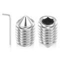 Kozelo 40pcs Cone Point Socket Set Screws-M4-0.7x8mm 18-8 Stainless Steel