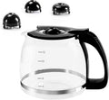 12-Cup Glass Coffee Carafe for Drip Coffee Makers,1.8L Universal Carafe Pot