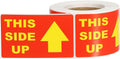 Fragile Stickers 3x1.8 Inch Side Up Warning Adhesive Red 300 Pieces