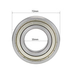uxcell 6207ZZ Deep Groove Ball Bearings Z2 35mm X 72mm X 17mm Double Shielded Carbon Steel 4pcs
