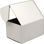 7x5x4 Shipping Boxes Set of 50, White Mailer Corrugated Cardboard Box