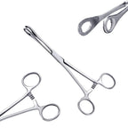 Piercing Kit 100 Pcs Piercing Needle with Stainless Forceps Clamp