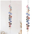 Macrame Hair Claw Clip Organizer with Rotating Hook and 20 Metal Rings,Hanging Hair Clip Holder and Storage for Women