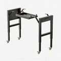 Heavy Duty Workbench Legs, 1500 LBS Load Metal Standing Desk Legs Height Adjustable 27.5“ to 40.5”, Features Lockable