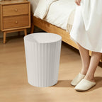 Grip Trash Can - Small Waste basketbin - 2 Gallon- for Office,Home,Bathroom,Kitchen - Beige