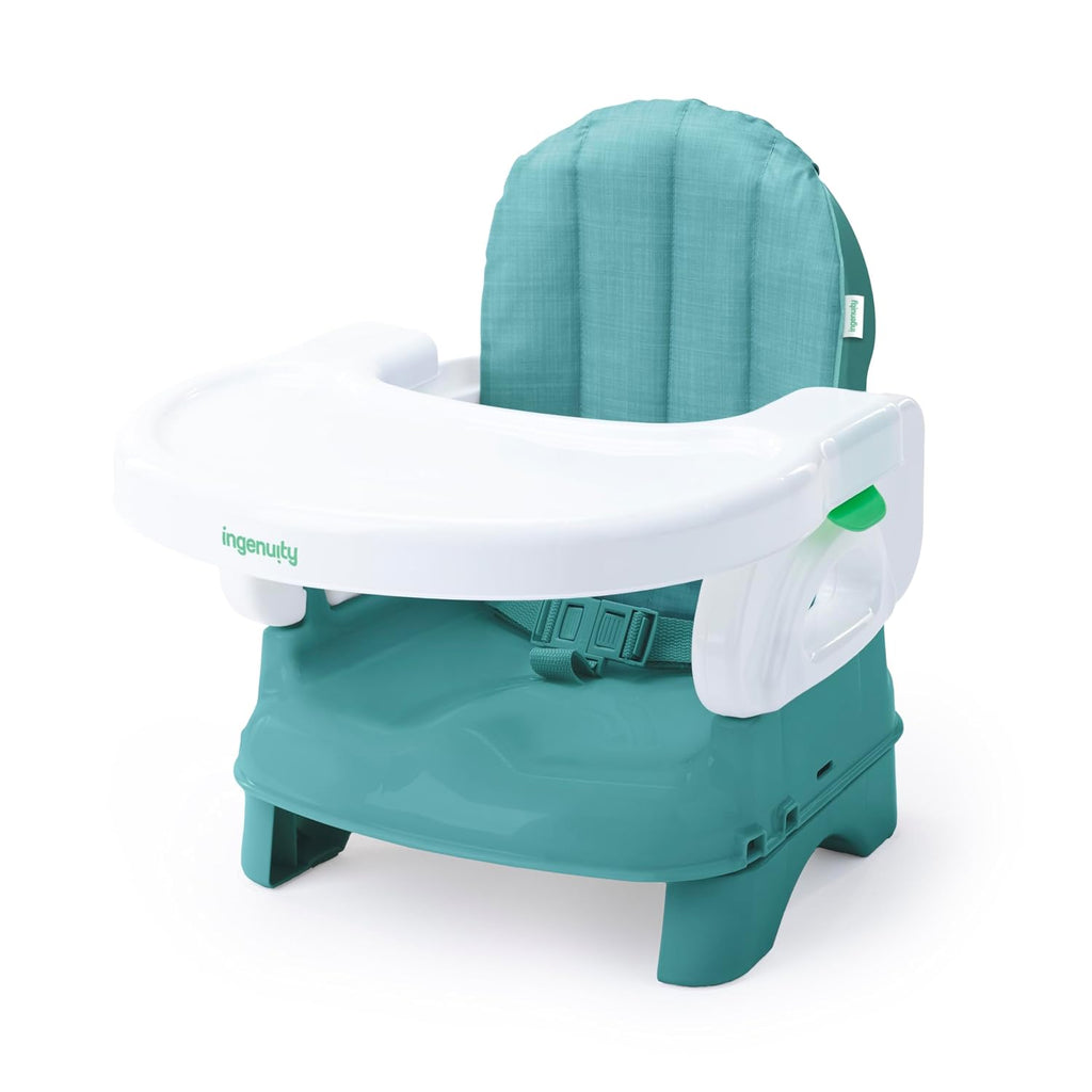 Deluxe Comfort Booster Seat for Kitchen Chair, Compact Fold, Portable, Lightweight, Toddler Booster Seat for Dining